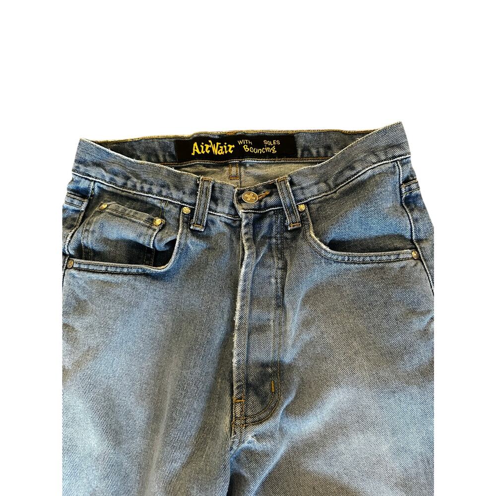 Dr Martens Rare VTG Y2K Flare Jeans W29 L32 Retro Fit Distressed Panel Denim USA - Picture 4 of 12
